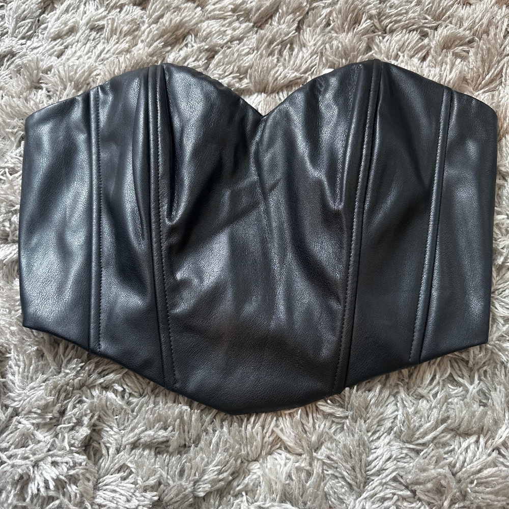 Leather corset